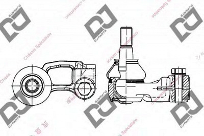 DJ PARTS de1094 -  Наконечник поперечной рулевой тяги